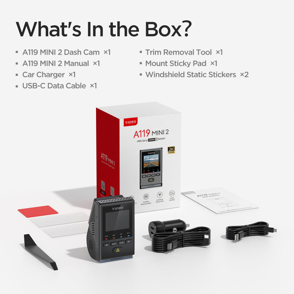 Viofo A119 2K Mini 2 STARVIS2 60FPS 1ch