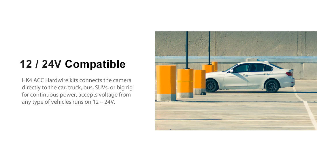Viofo Dashcam HK4 Hardwire Parking Mode Power Cable Kit (Fits: Viofo)