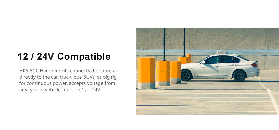 Viofo Dashcam HK5 Hardwire Parking Mode Power Cable Kit (Fits: Viofo)