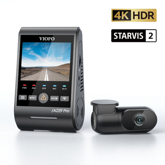 [20% OFF] Viofo A229 Pro 4K+2K 2-channel 64GB Mega Package