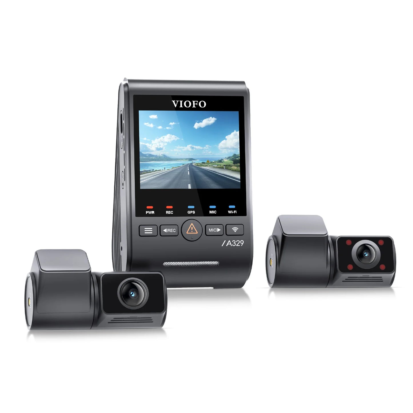 [Install Pack] Viofo A329S 4K+2K 60FPS 3ch + HK4 Hardwire Kit + 64GB MLC Package