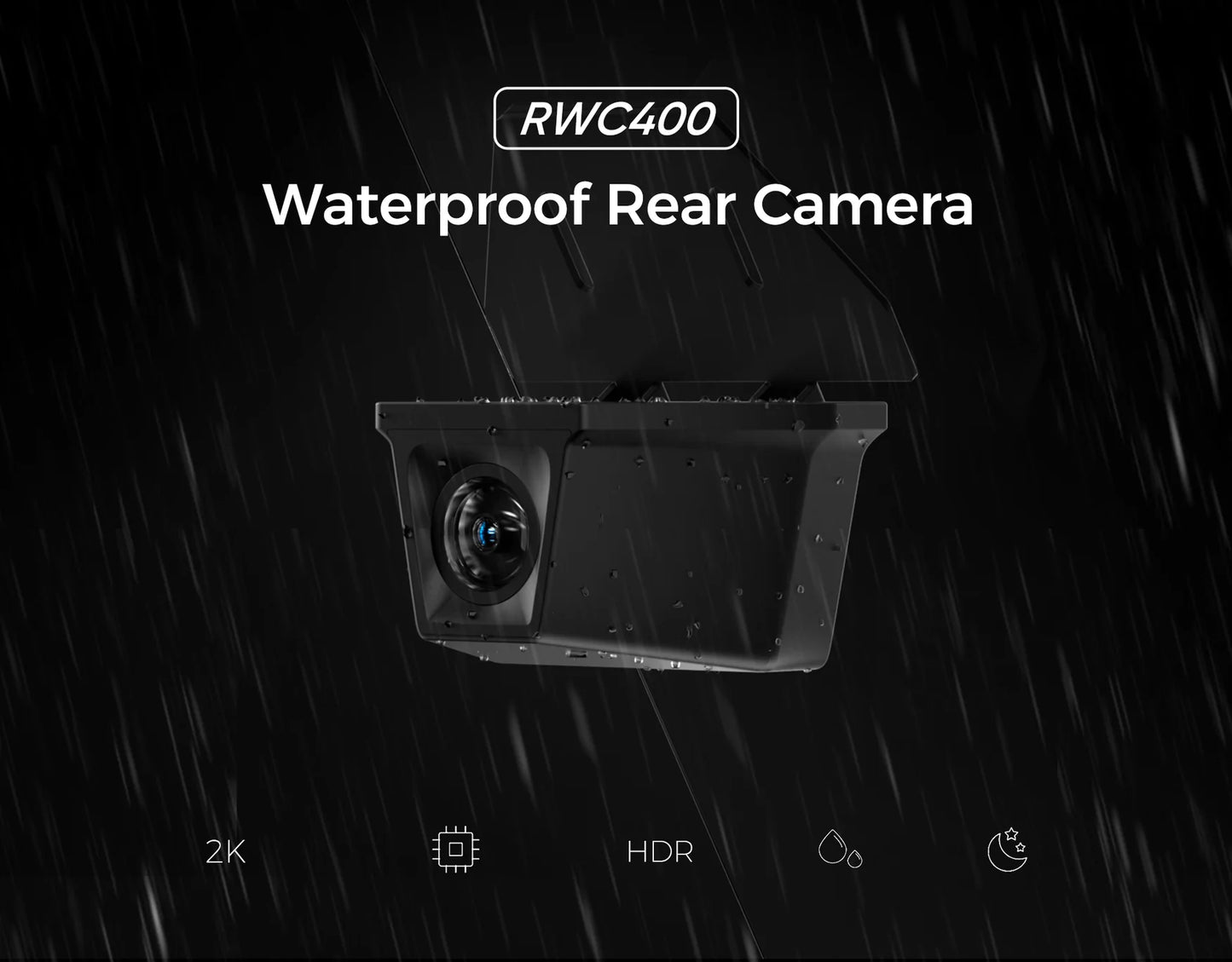 VIOFO RWC400 2K HDR 30 FPS IP67 Waterproof Rear Camera Set for A329S/A329T Series