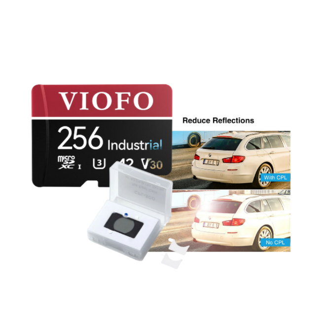 [Express] Viofo A229 Pro 4K+2K 2ch HK4 Hardwire Kit + 256GB MLC + Rear CPL-300 Filter Package