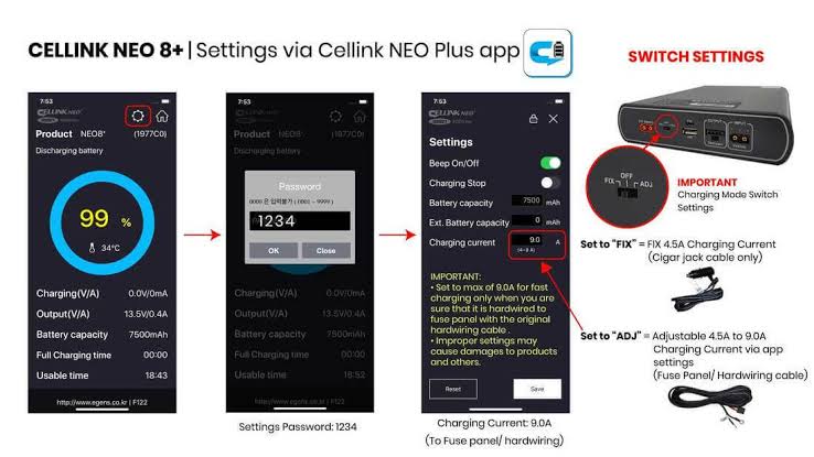 [Install Pack] Cellink Neo 8+ Plus 7,500 mAh Dashcam Battery