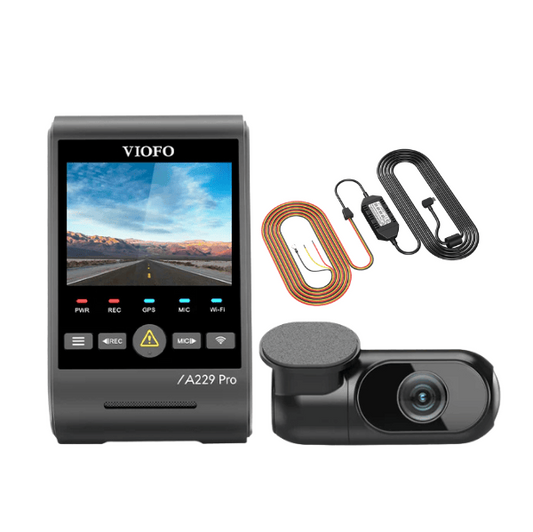 [20% OFF] Viofo A229 Pro 4K+2K 2-channel + HK4 Hardwire Kit Base Package Installed (BYO micro-SD card)