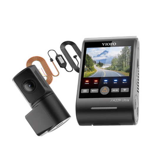 [20%] Viofo A229 Ultra Dual 4K (4K+4K) 2-channel + HK4 Hardwire Kit Base Package Installed (BYO micro-SD card)