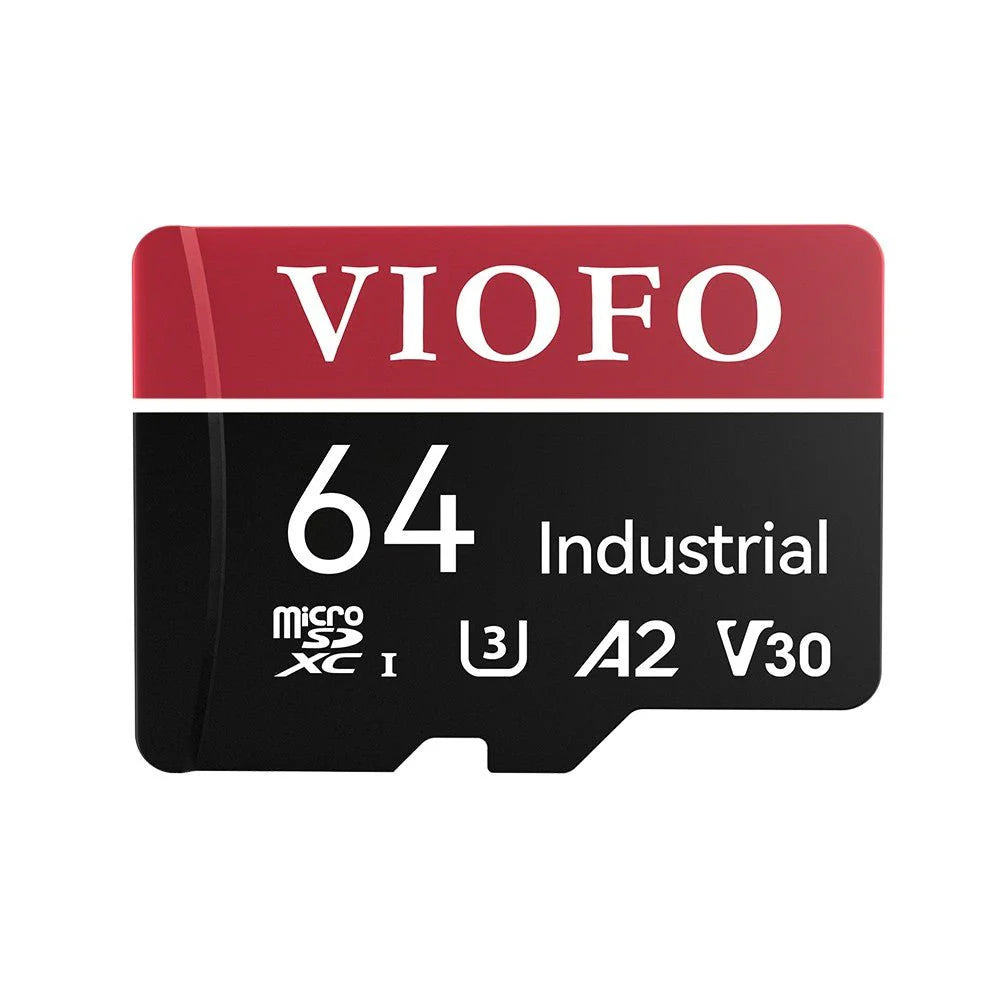 VIOFO 64GB MLC Industrial Grade microSD Card U3 A2 V30 High Speed Memory Card with Adapter Support Ultra HD 4K Video Recording